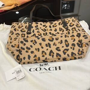 Coach Leopard Tote
